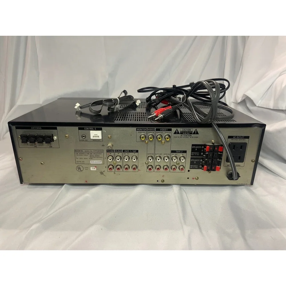 Sony‎ STR-AV550 Audio Video Control Center FM Stereo AM Receiver Black Vintage